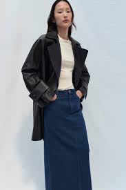 jean skirt outfits